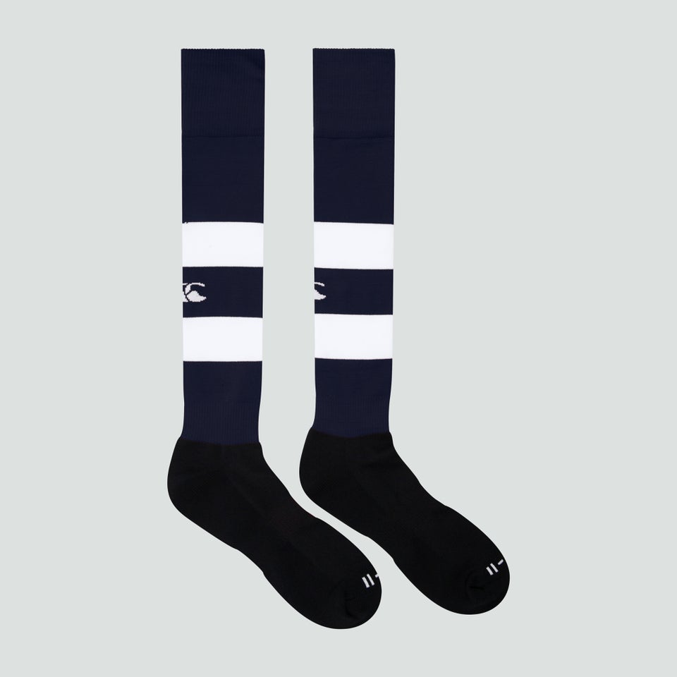 CANTERBURY TEAM HOOPED SOCK NAVY/WHITE