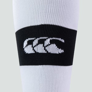 Adult Unisex Hooped Playing Socks Black/White