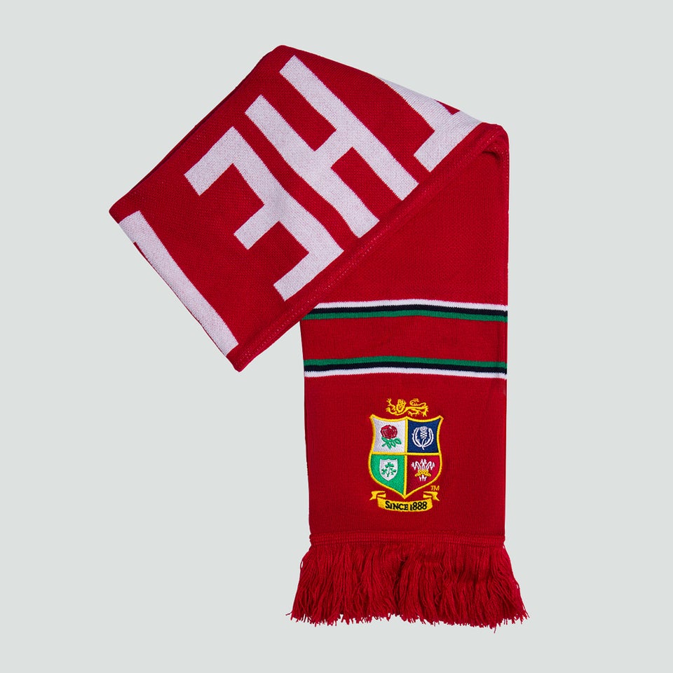 Adult Unisex British & Irish Lions Supporters Scarf Red