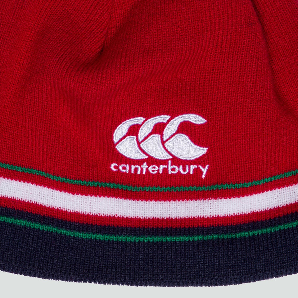 Adult Unisex British & Irish Lions Acrylic Fleece Beanie Red