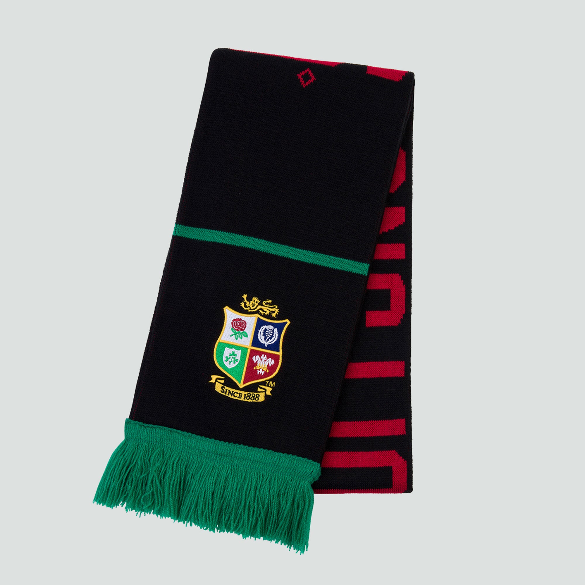 Adults Unisex British & Irish Lions Scarf Black