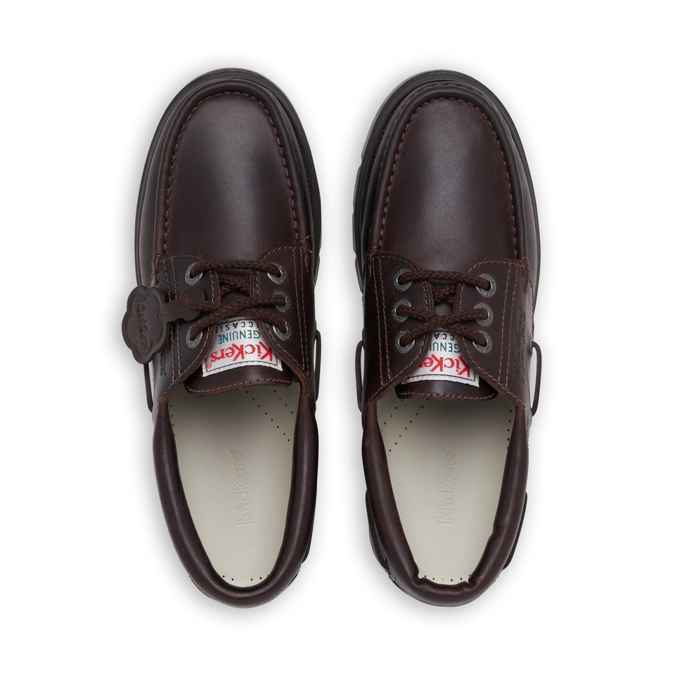 Men's Lennon boatshoe Leather Brown