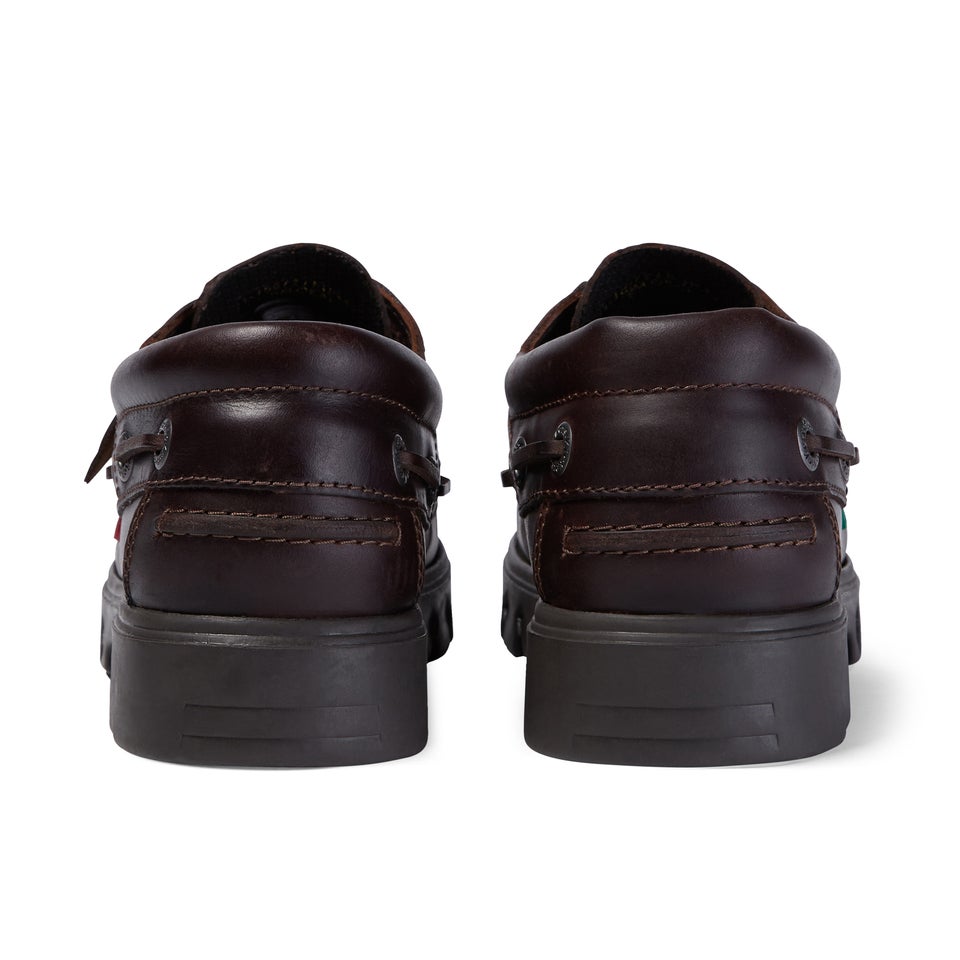 Men's Lennon boatshoe Leather Brown