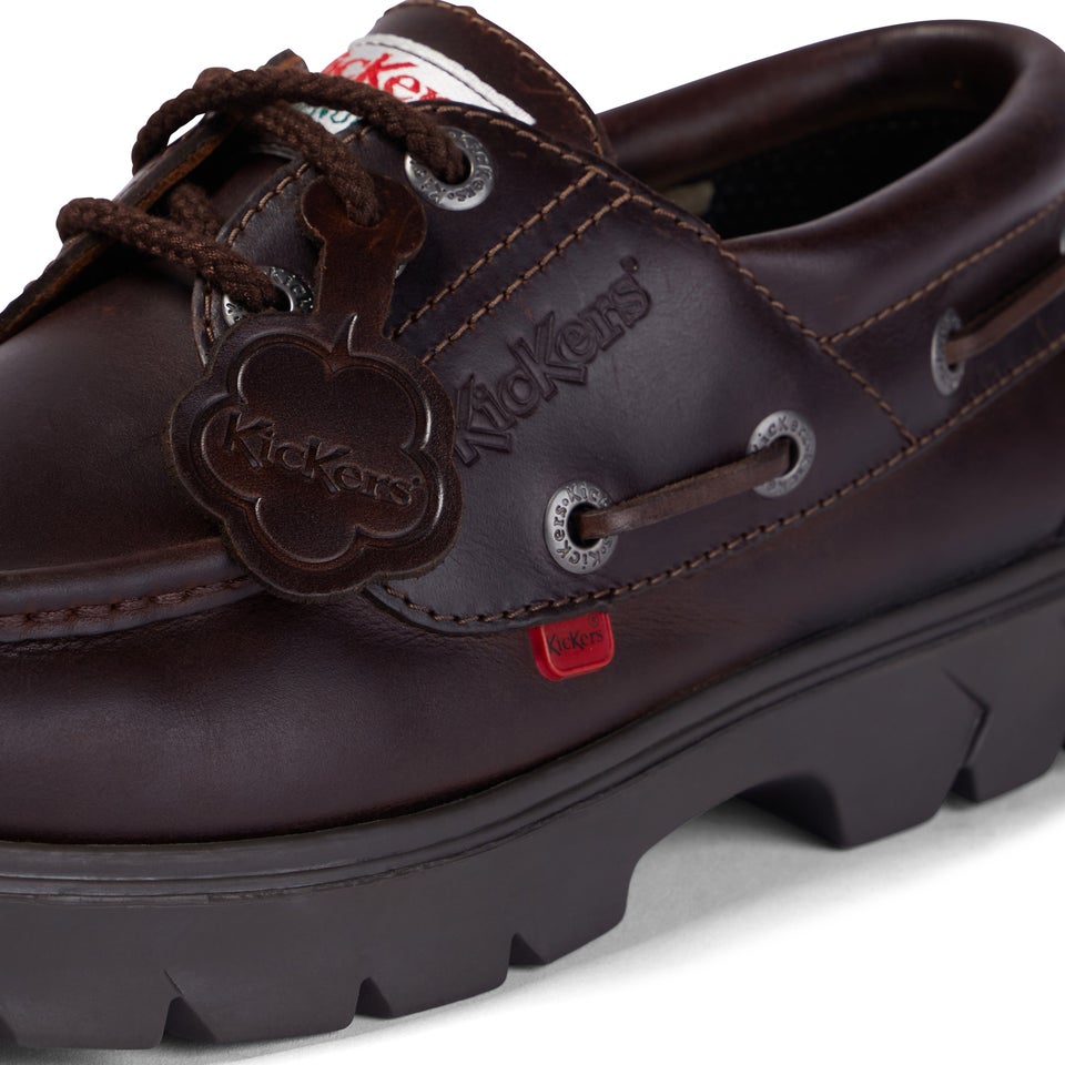 Men's Lennon boatshoe Leather Brown