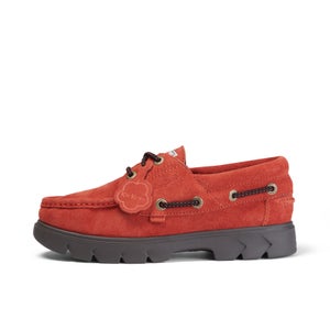 Adult Unisex Lennon Boatshoe Sued Red - 3