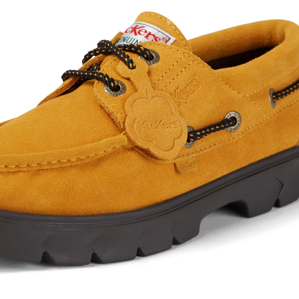 Adult Unisex Lennon Boatshoe Sued Yellow