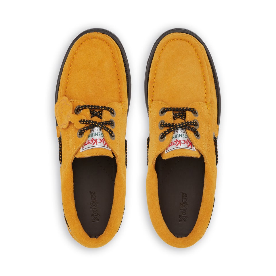 Adult Unisex Lennon Boatshoe Sued Yellow