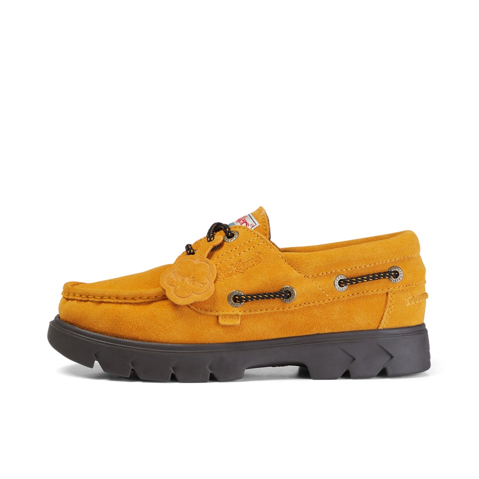 Adult Unisex Lennon Boatshoe Sued Yellow