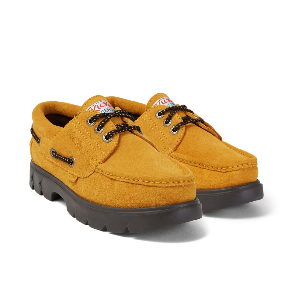 Adult Unisex Lennon Boatshoe Sued Yellow
