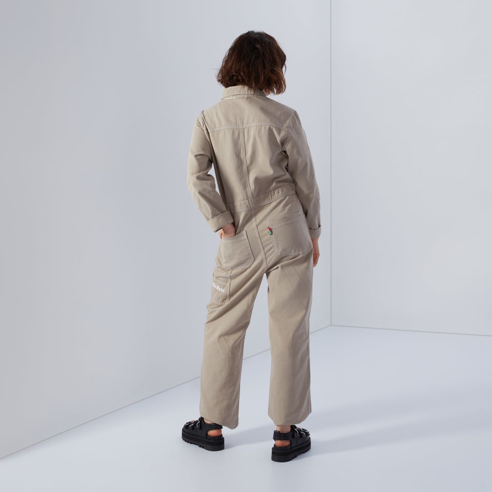 Women's Utility Boilersuit Beige