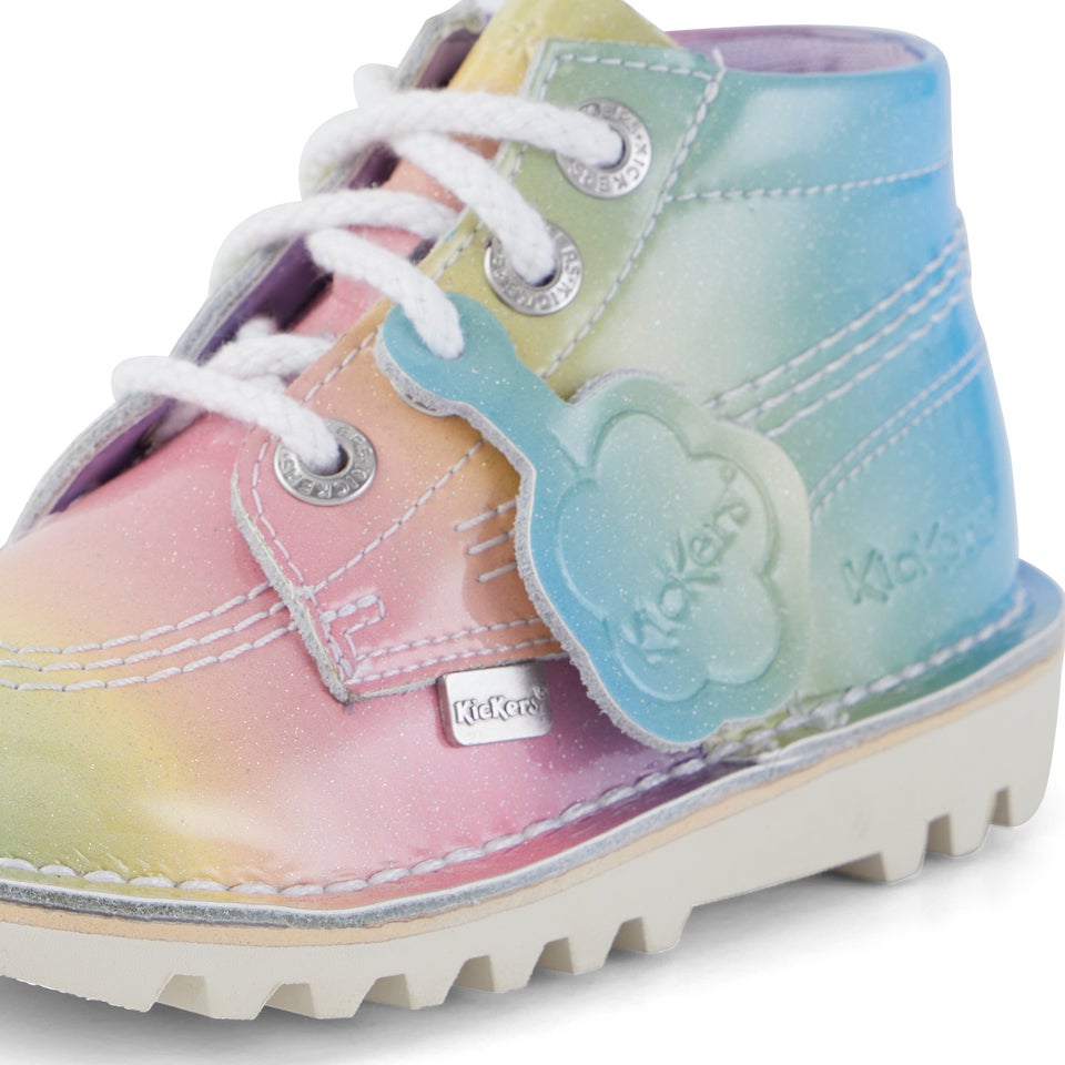 Infant Girls Kick Hi Patent Leather Multi