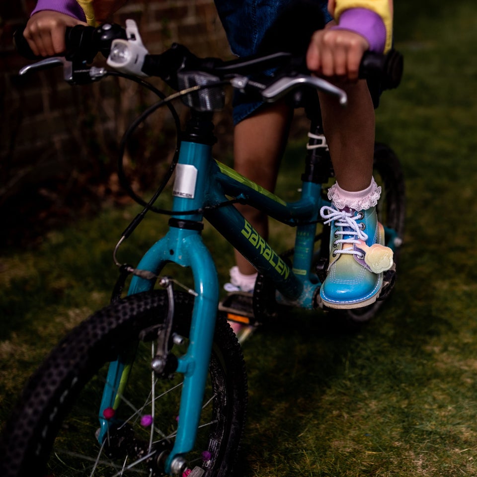 Infant Girls Kick Hi Patent Leather Multi