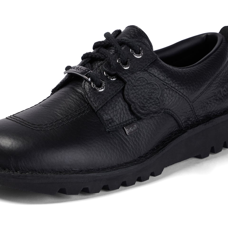 Adult Unisex Kick Lo Tumbled Leather Black