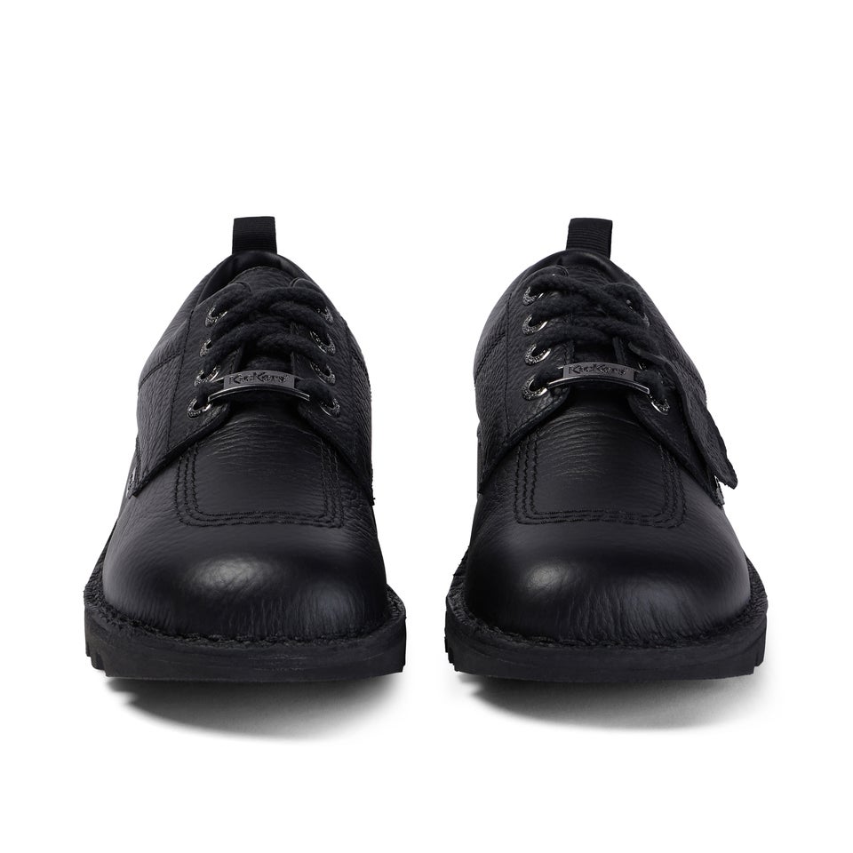 Adult Unisex Kick Lo Tumbled Leather Black