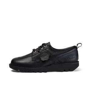 Adult Unisex Kick Lo Tumbled Leather Black - 3