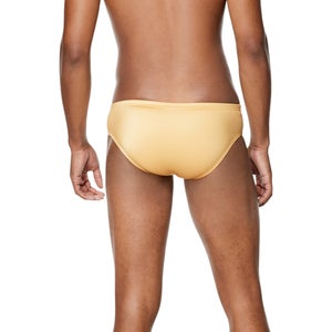 Men's Solid One Brief Yellow