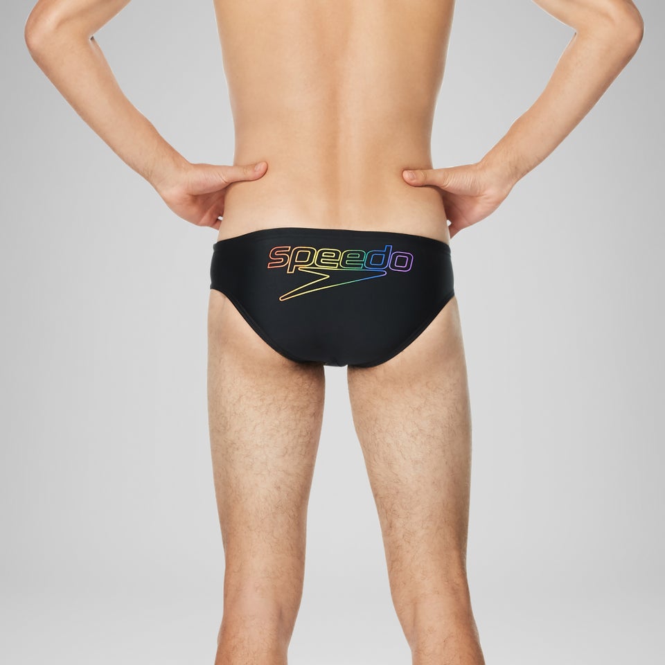 Men's Pride Graphic One Brief Black