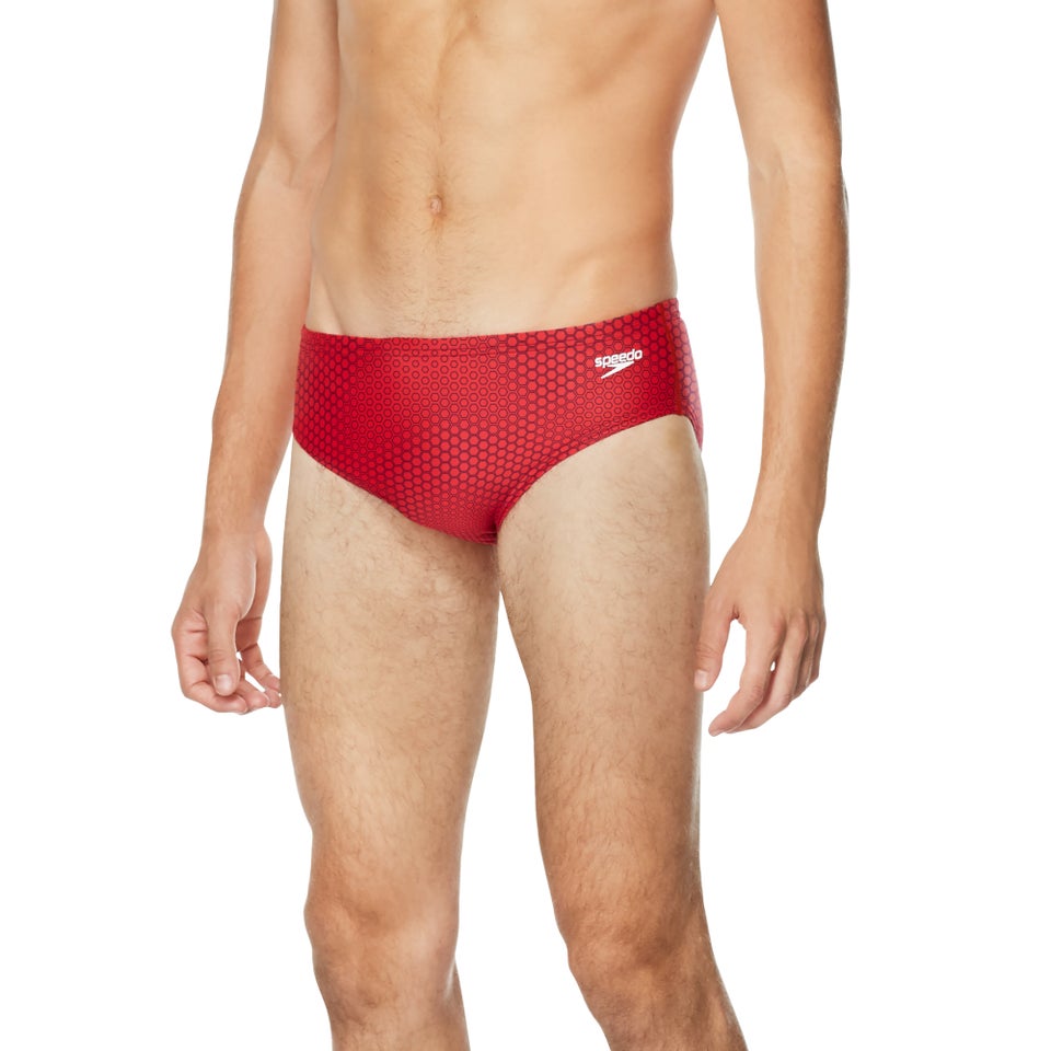 Men's Hex Breaker Brief Red