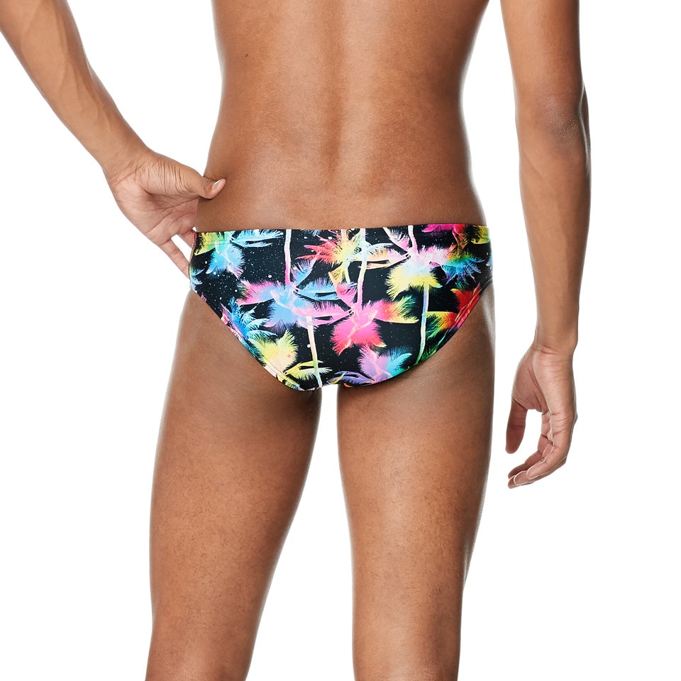 Men's Printed One Brief Black/Pink