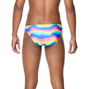 Men's Printed One Brief Green