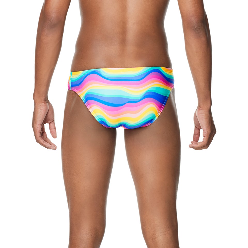 Men's Printed One Brief Green