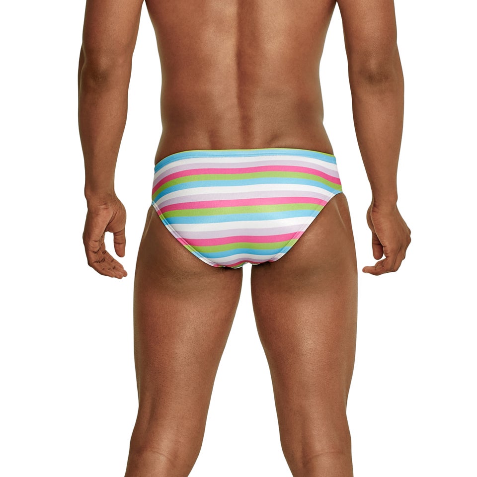 Men's Printed One Brief Green