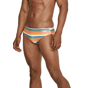 Men's Printed One Brief Green