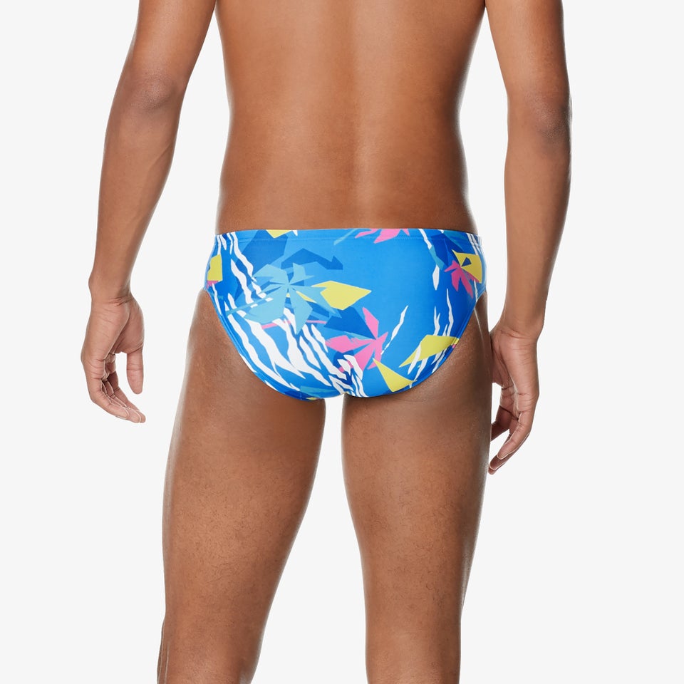 Men's Printed One Brief Blue