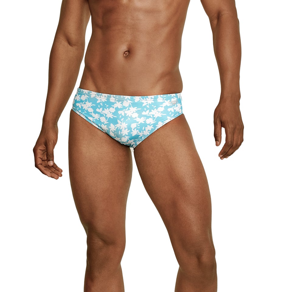 Men's Printed One Brief Blue