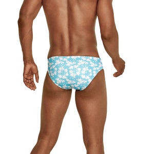 Men's Printed One Brief Blue