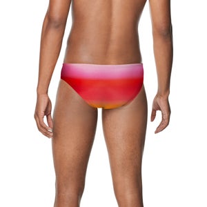 Men's Printed One Brief Red