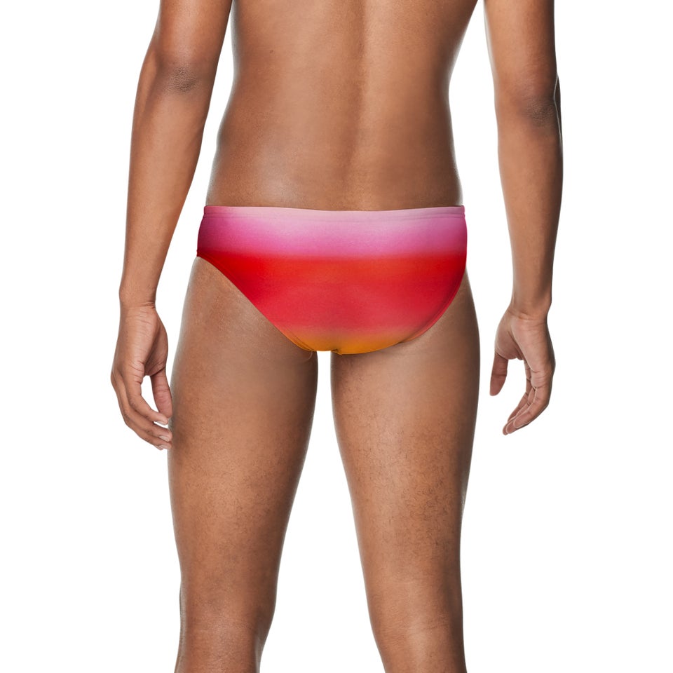 Men's Printed One Brief Red