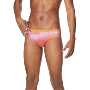 Men's Printed One Brief Pink