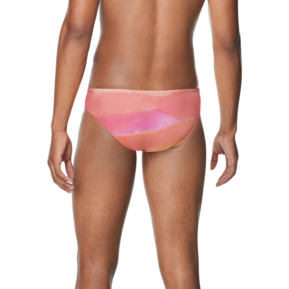 Men's Printed One Brief Pink