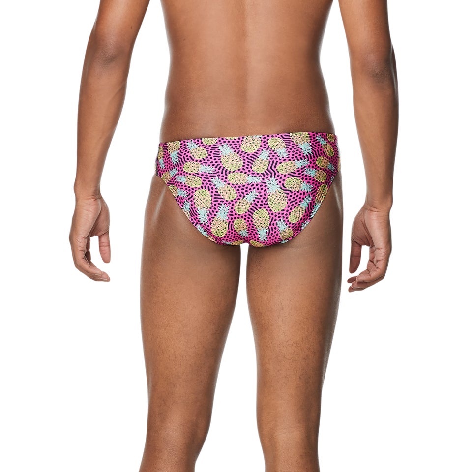 Men's Printed One Brief Pink