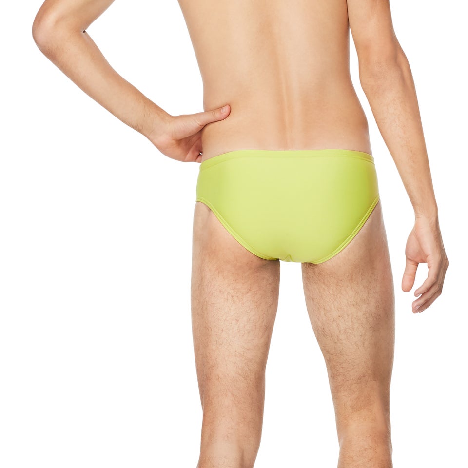 Men's Solid One Brief Green