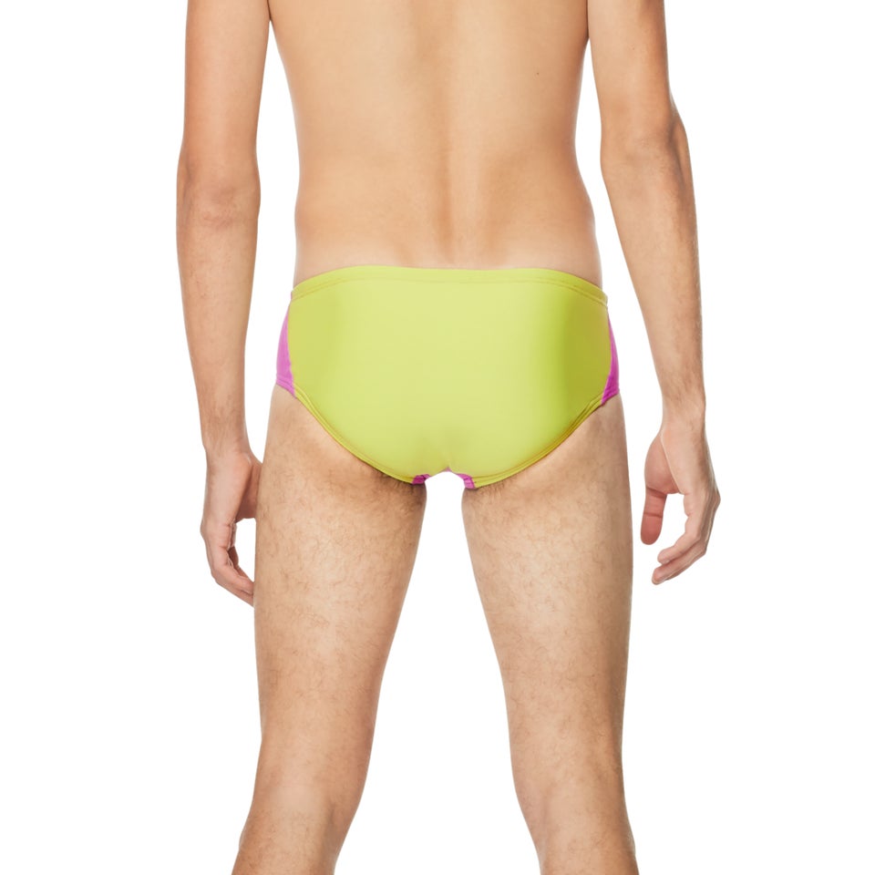 Men's Spliced One Brief Purple