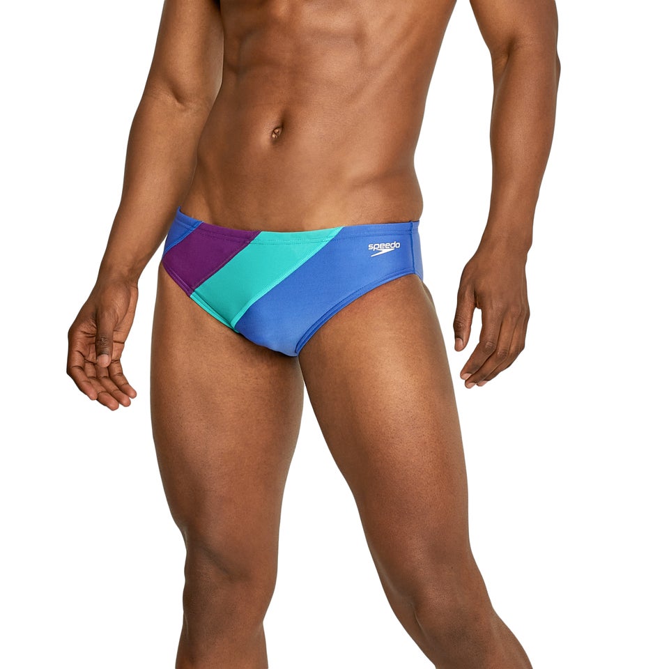 Men's Colorblock One Brief Purple