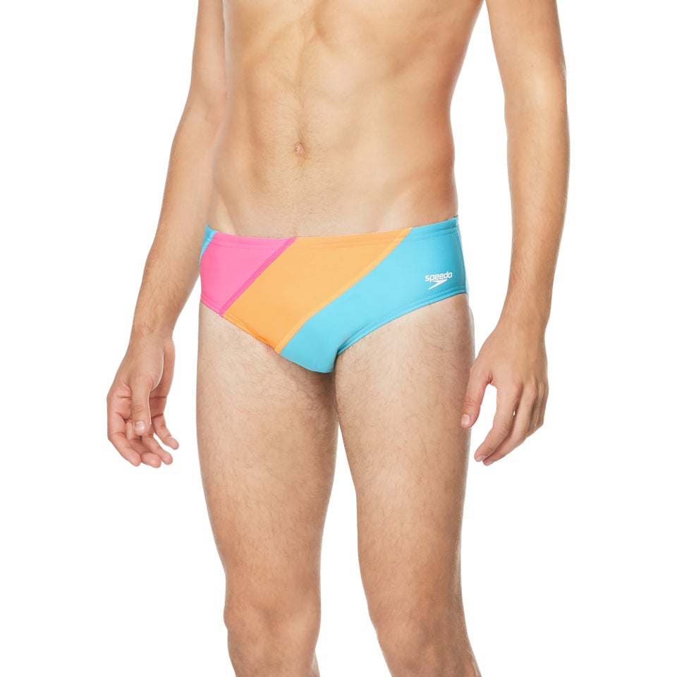 Men's Colorblock One Brief Pink