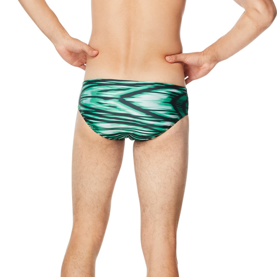 Men's Wave Wall Brief Green