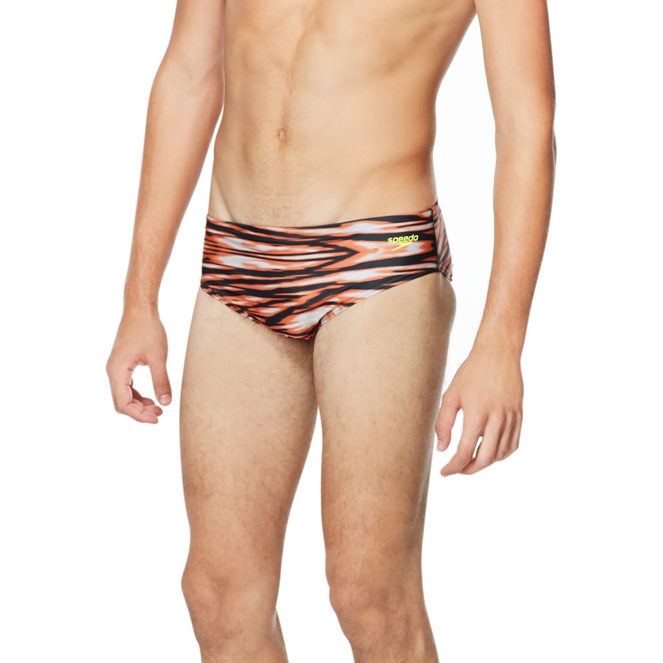 Men's Wave Wall Brief Orange