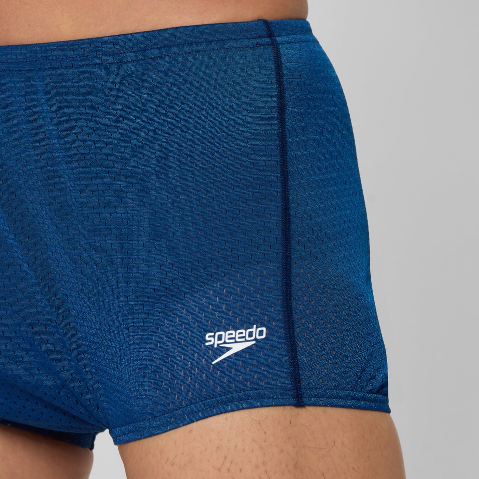 Men's Solid Poly Mesh Training Suit Navy