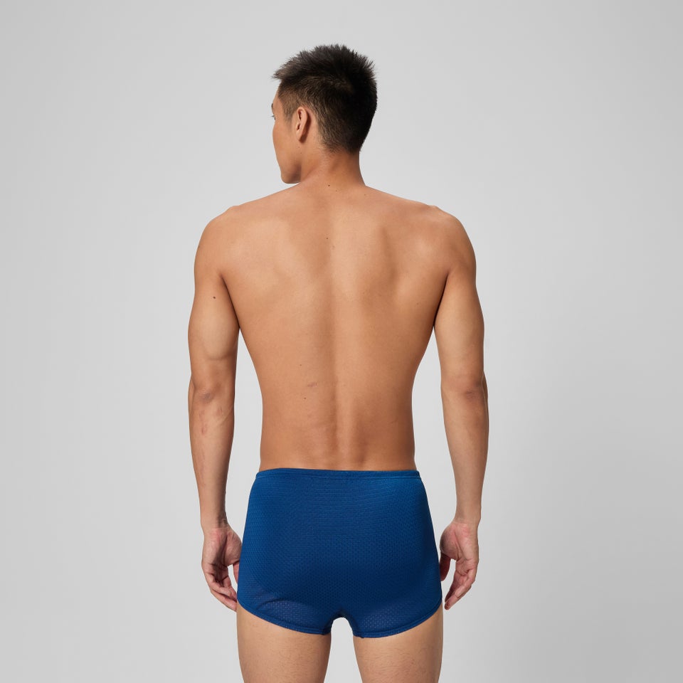 Men's Solid Poly Mesh Training Suit Navy