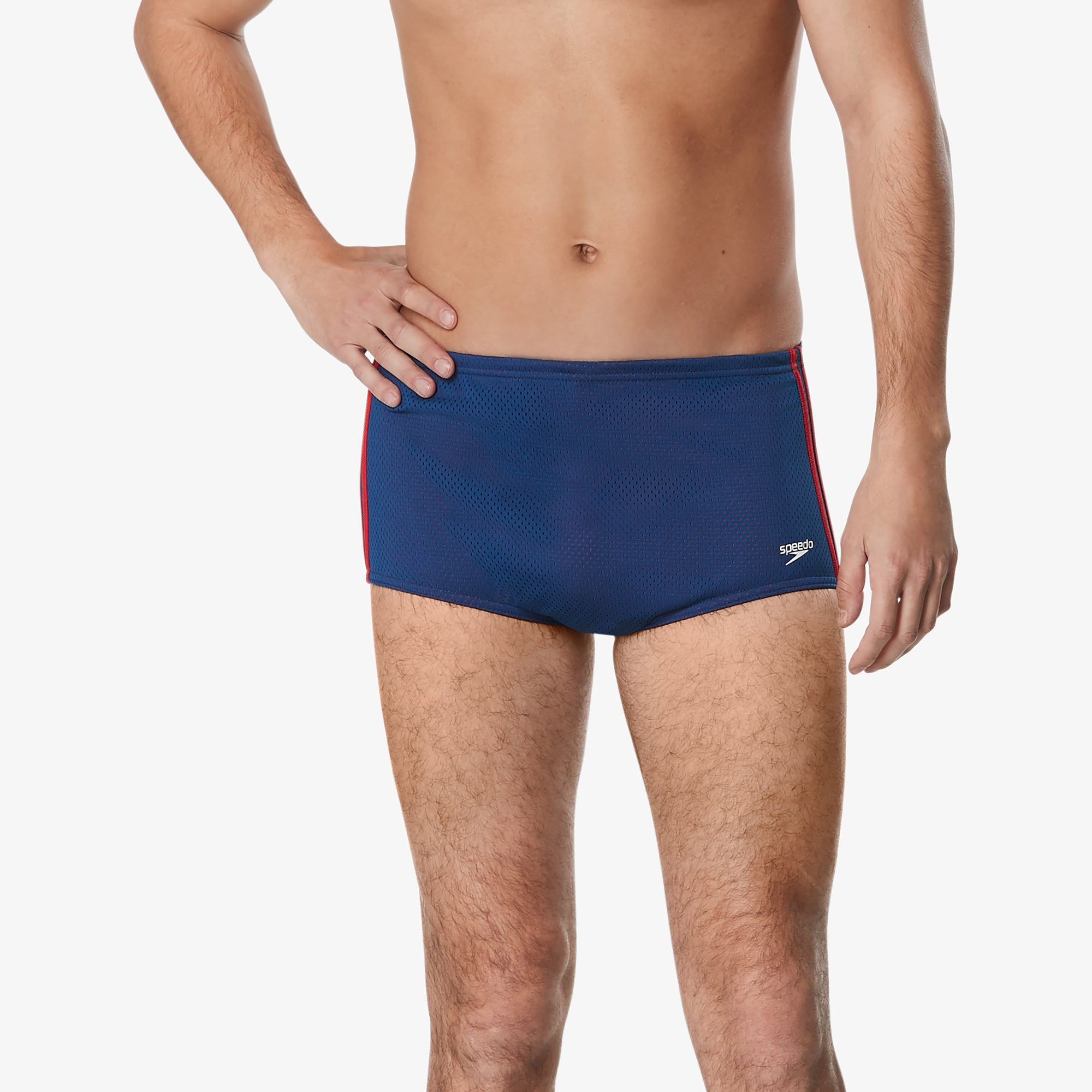 Men's Poly Mesh Square Leg Training Suit Navy - 26