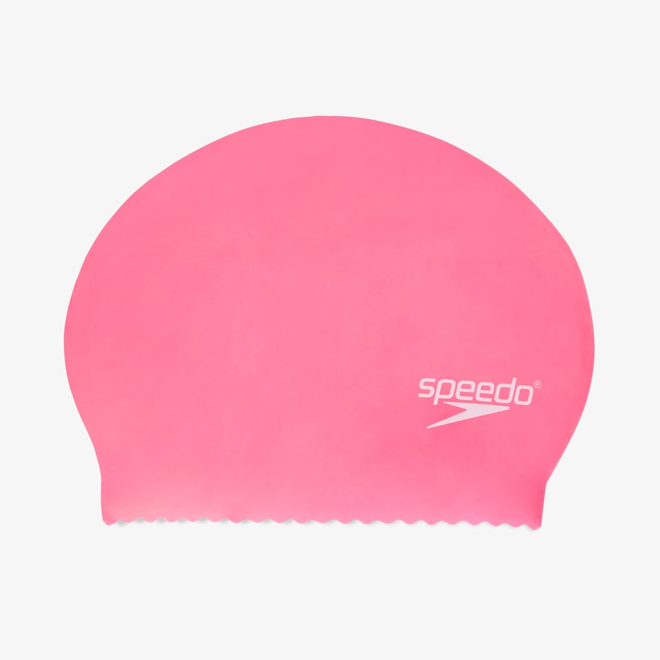 Bonnet en latex couleur unie pour adultes, rose