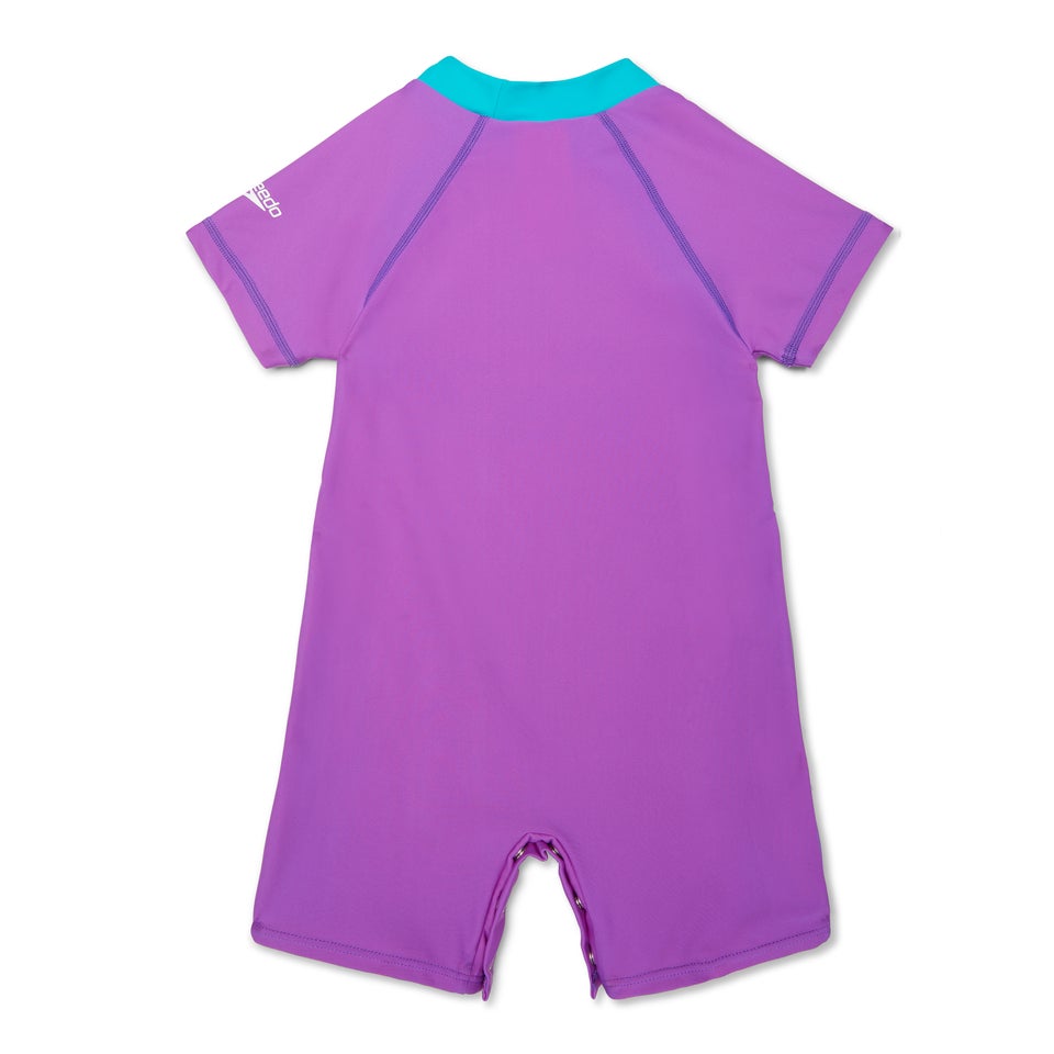 Kids Unisex Sun Suit One Piece Purple
