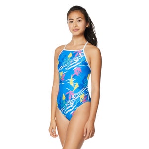Women's The One Printed One Piece Blue - 20