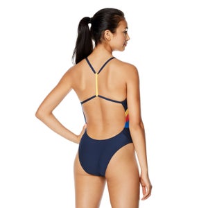 Women's Radiating Splice One Piece Blue