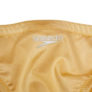 Women's Solid Cheeky Hipster Bikini Bottom Yellow