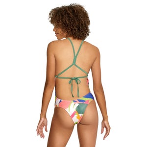 Women's Printed High Neck One Piece Green